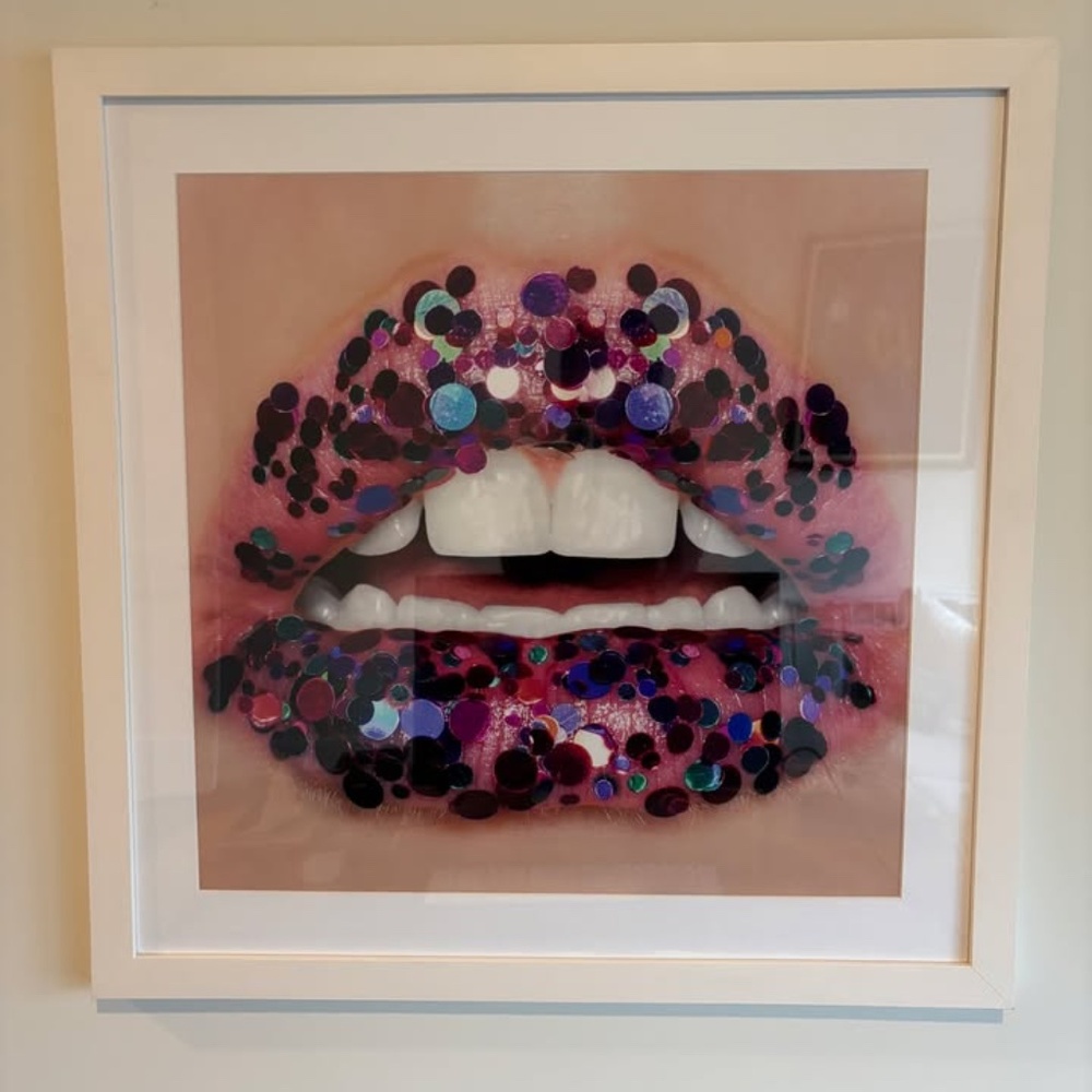 ArtSugar "Violet Spark" framed photograph